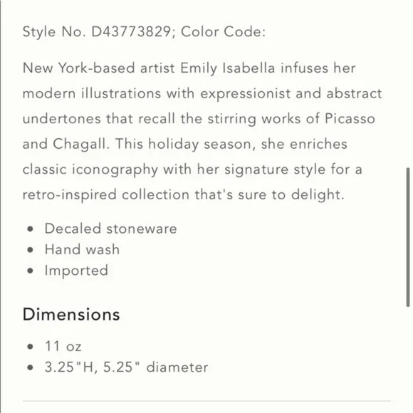 Anthropologie-Holiday Spirit Christmas Mug Scottie Dog - Picture 4 of 4